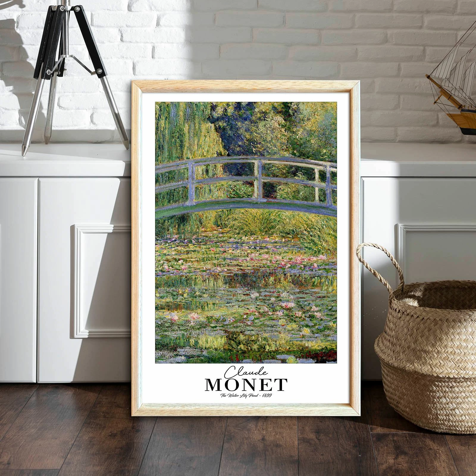 Pikturë dekorative me kornizë, Wallity, 4262AHSMONET-018, shumëngjyrëshe