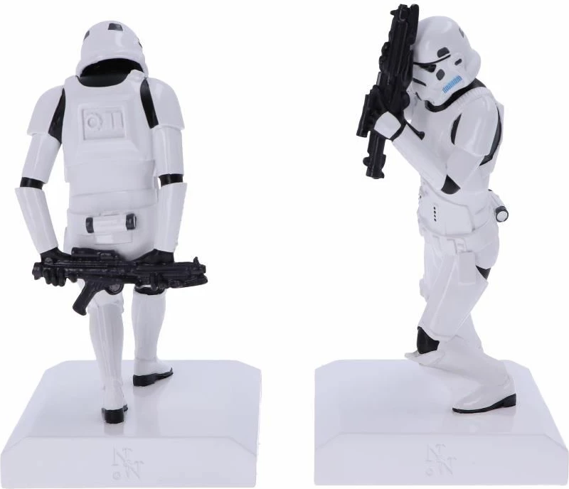 Mbajtëse librash NEMESIS NOW Stormtrooper 18.5 cm, set 2 copë, bardhë/zi