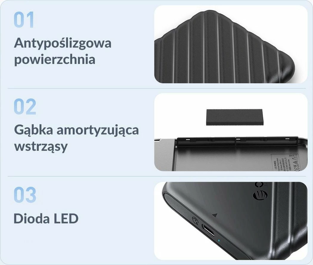 Kasë ekstern për HDD/SSD 2.5" Orico 25PW1C-C3-BK-EP, USB-C 3.2 Gen 1, SATA III, 6Gbps, e zezë