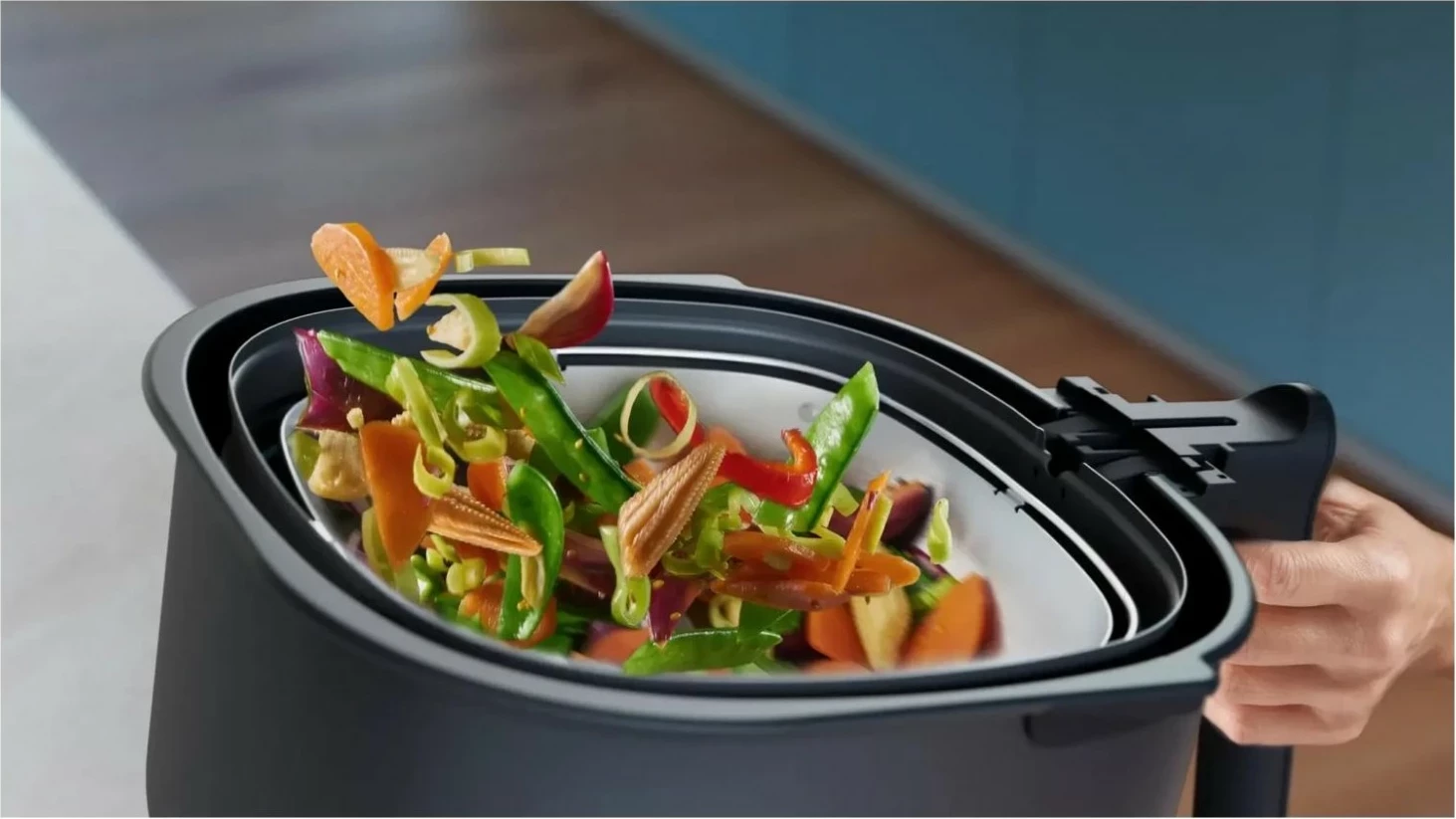 Set aksesorësh Philips HD9960/00 për Airfryer XXL, i zi