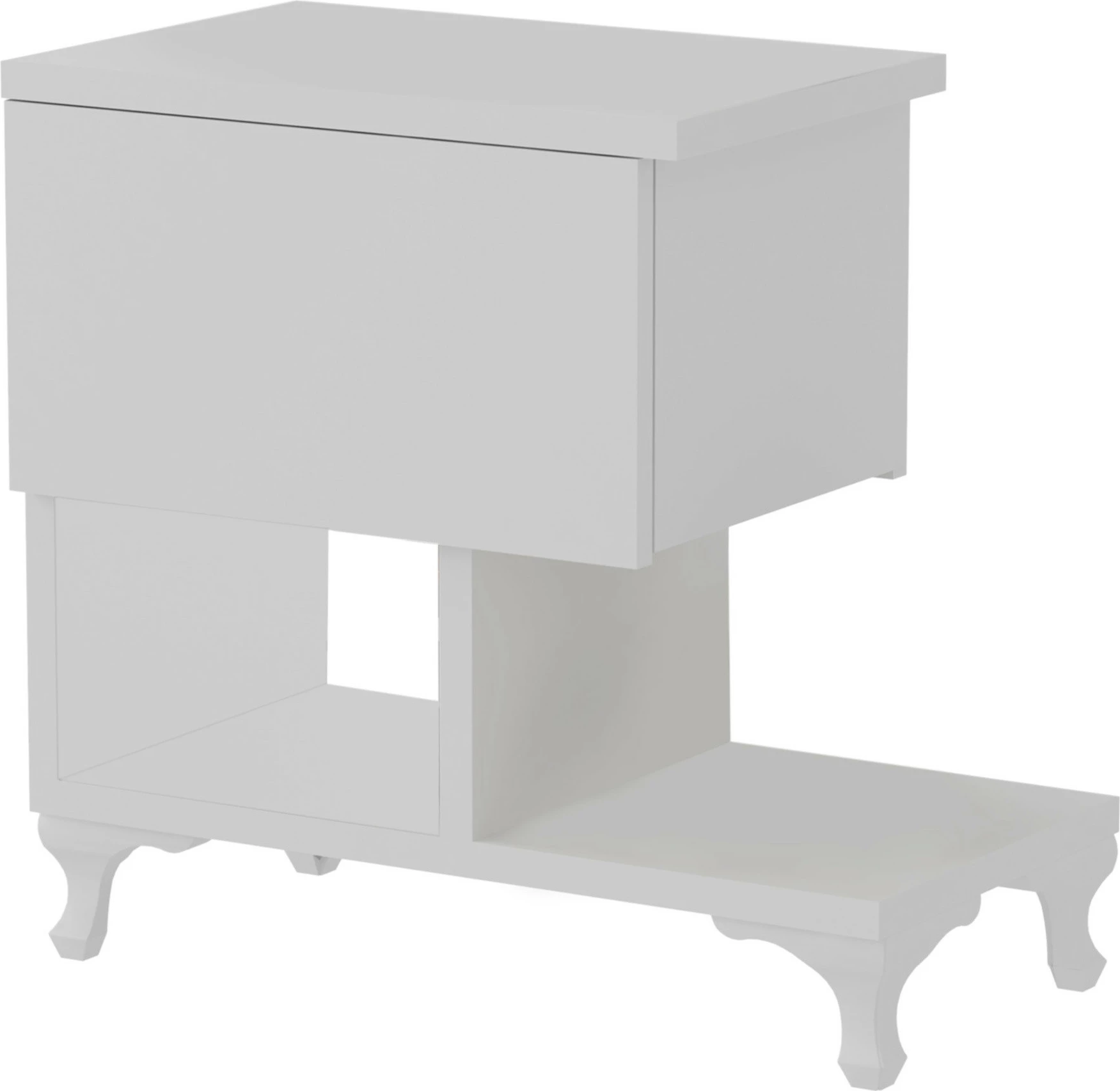 Komodinë Hanah Home, ngjyrë e bardhë, Cast