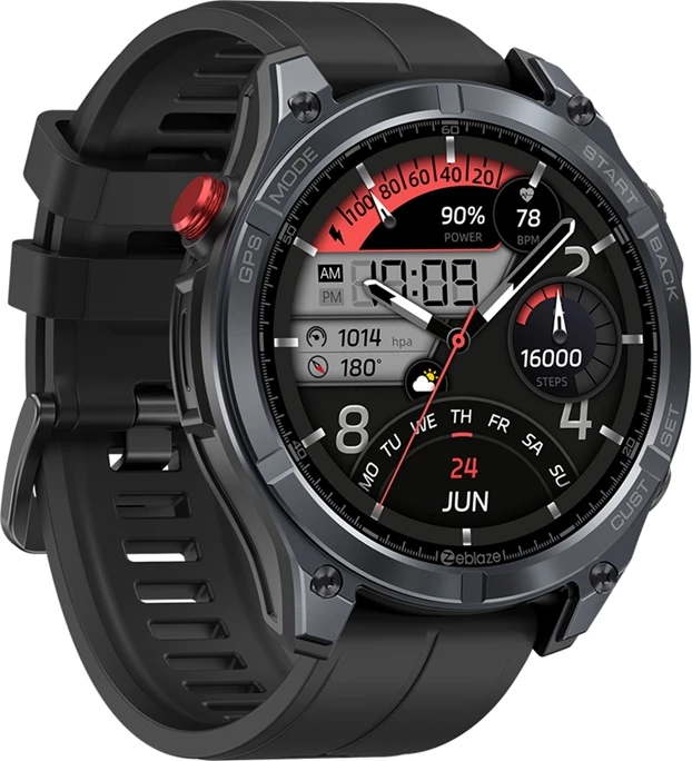 Smartwatch Zeblaze Stratos 4, 1.43" AMOLED, 500 mAh, i zi