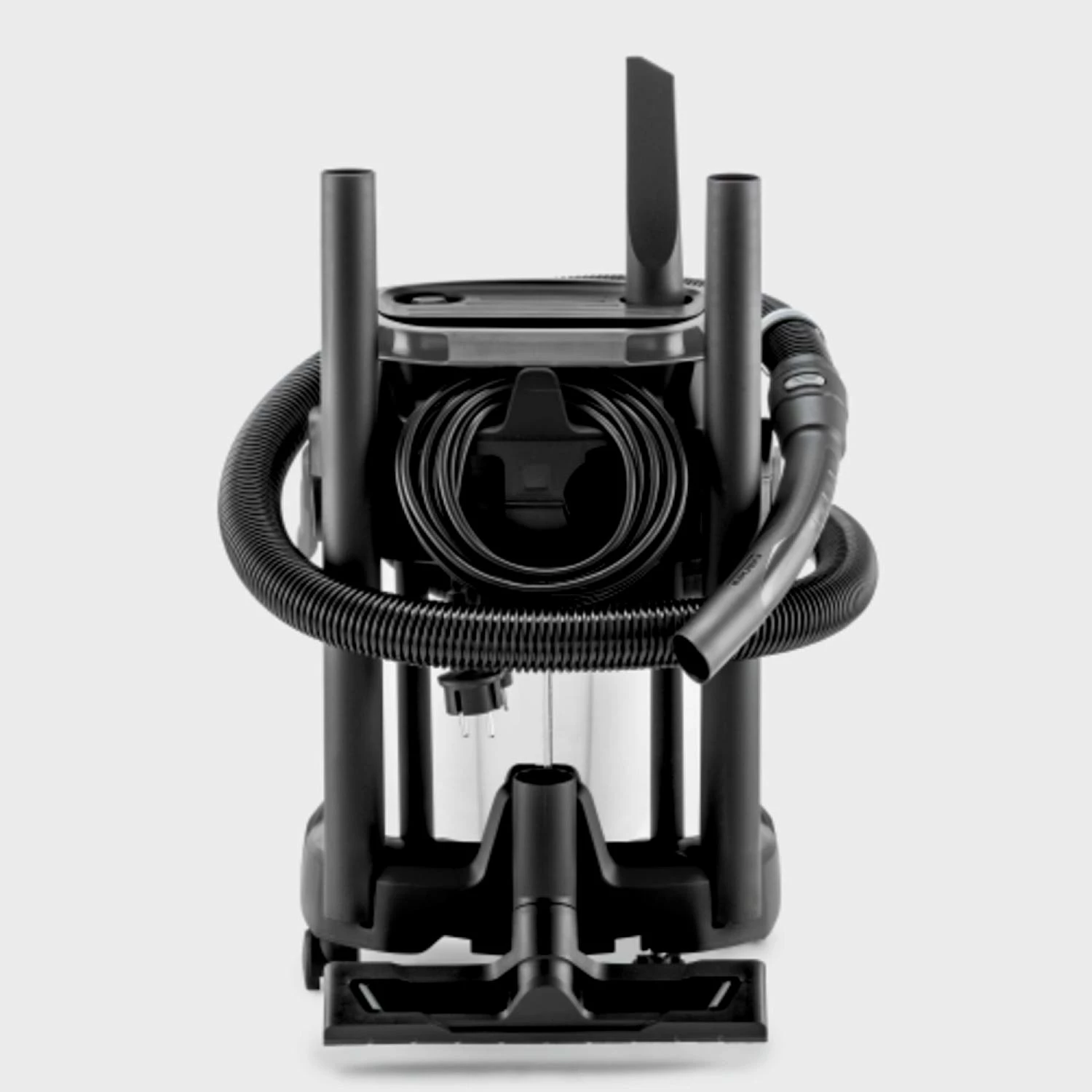 Fshesë me korent lagë e thatë, Karcher KWD 3 S V-17/4/20 AE (1.628-449.0), depozitë inox 15L, 1000W, funksion fryrje, set me 5 qese, e zezë