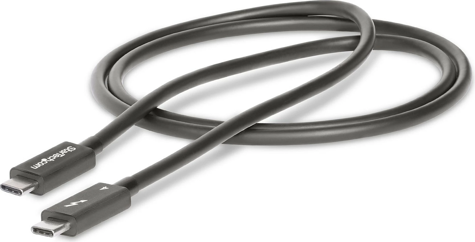 Kabllo Thunderbolt 4 StarTech 1m, 40Gbps, USB-C, 100W PD, 8K, e zezë