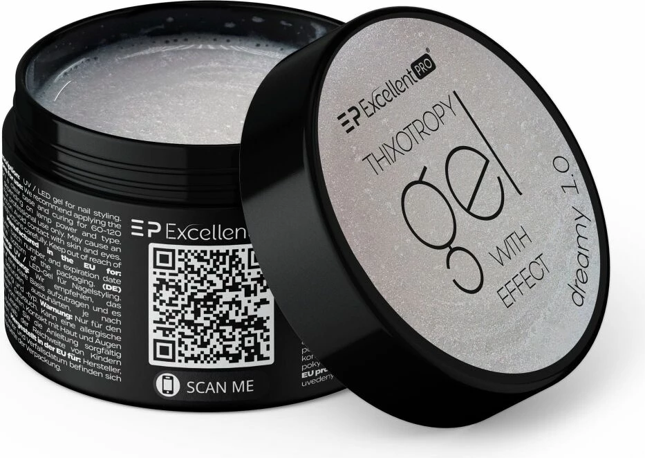 Xhel ndërtues për thonj për femra Excellent PRO Dreamy 1.0, 15g