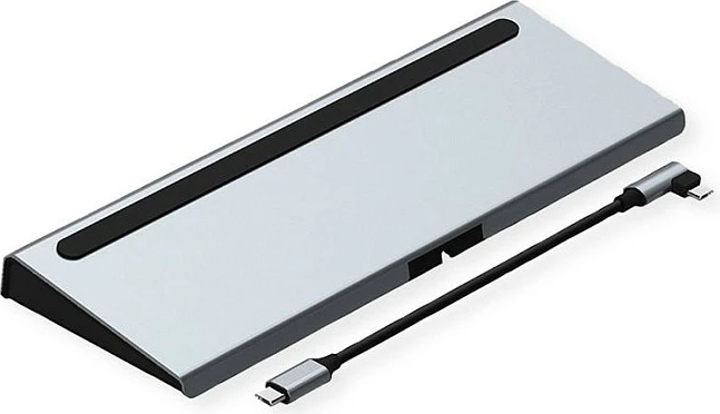 Docking station USB-C VALUE Multiport USB 3.2 Gen 2, 4K HDMI/DP, VGA, LAN, PD, lexues SD/microSD, Gri
