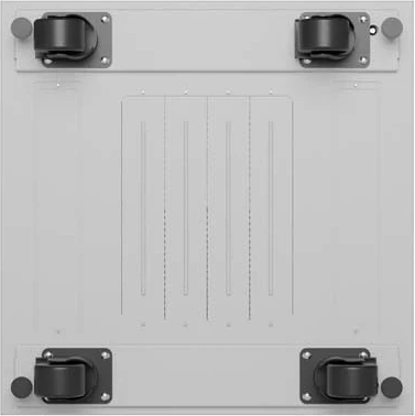 Shafë rack LANBERG 19" 42U 600x600, derë xhami, LCD V2, gri