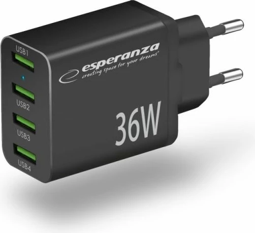 Karikues muri Esperanza EZC107K 36W 4x USB-A, i zi