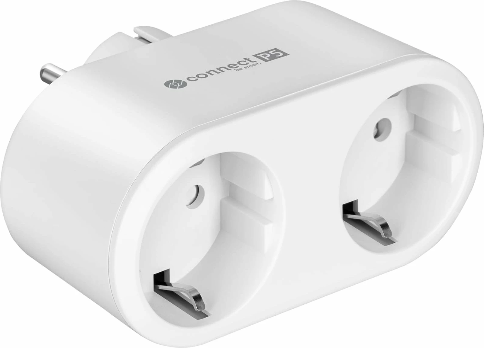 Prizë smart WiFi e dyfishtë Kruger&Matz Connect P5 Tuya, 16A/3680W, e bardhë