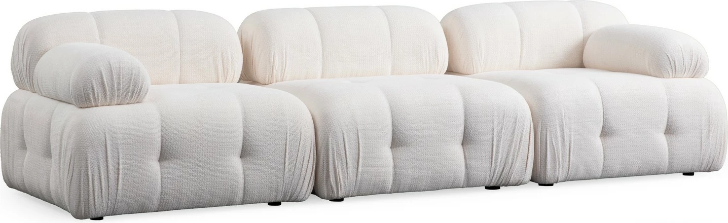 Divan treshe Atelier del Sofa, Petite 3, i bardhë