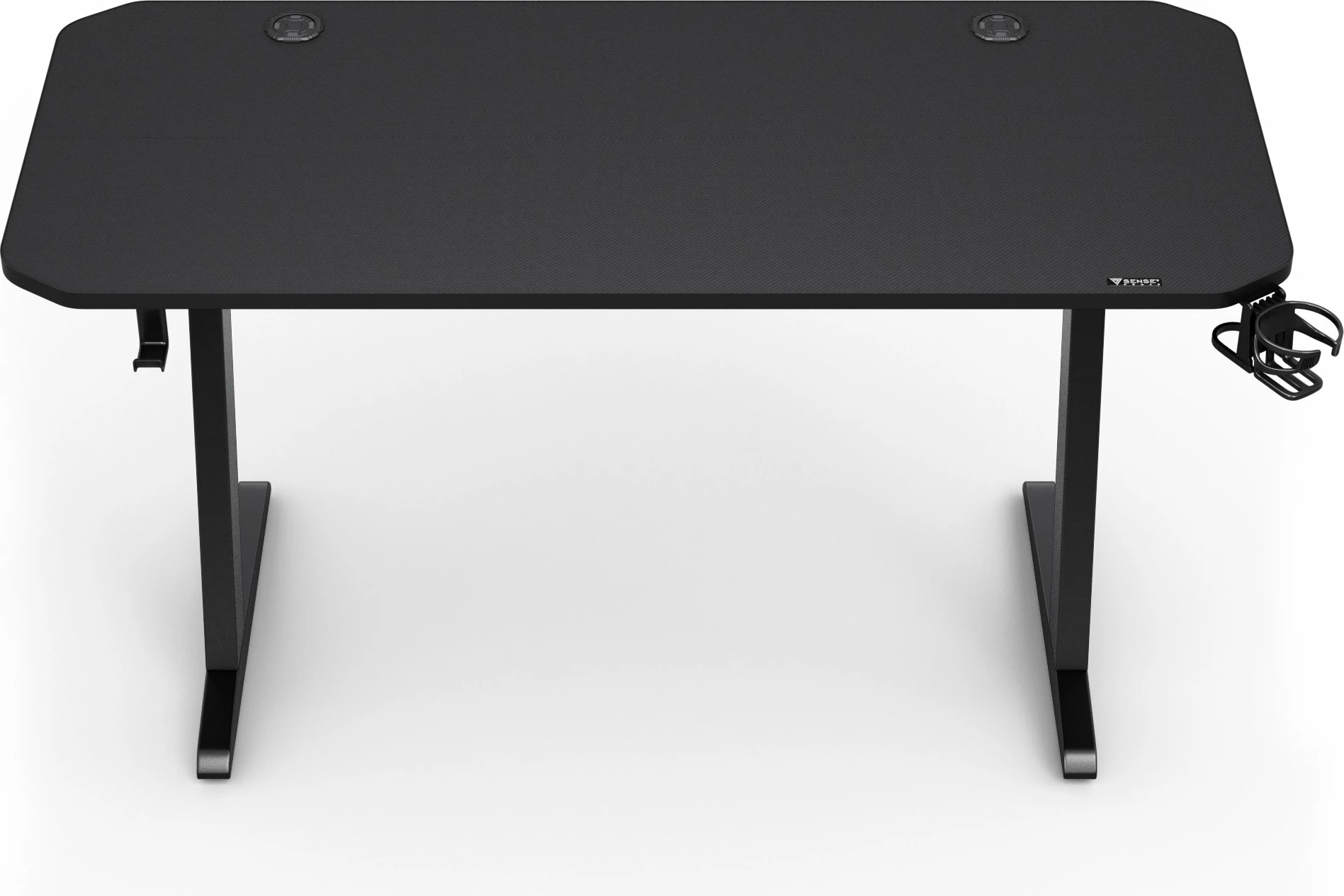 Tavolinë gaming SENSE7 Nomad Basic 140x60 cm, e zezë