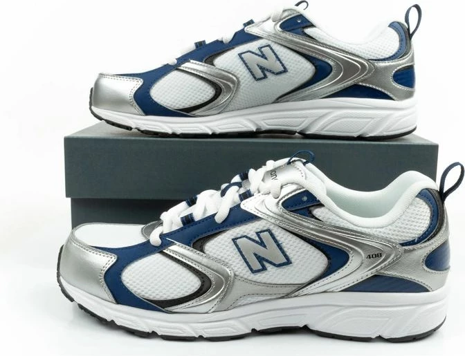 Atlete meshkuj New Balance 408, të bardha/argjendi