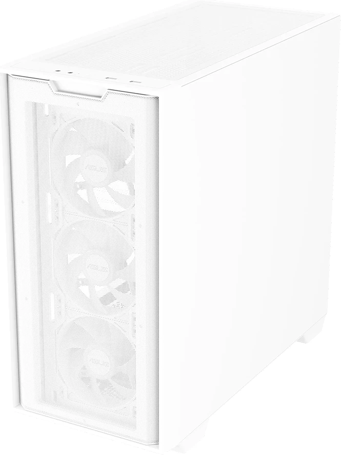 Kasë ASUS A21 PLUS microATX mini tower, tempered glass, 4x120mm ARGB fanë, radiator deri 360 mm, GPU deri 380 mm, e bardhë
