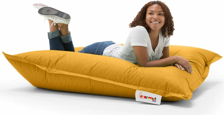 Qese për ulje për kopsht, ngjyrë e verdhë, 100x100cm