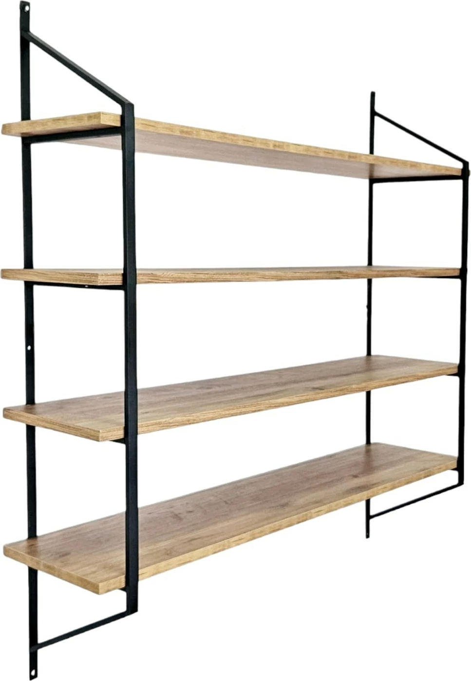 Raft muri Skye Decor, ngjyrë e zezë dhe Atlantic Pine, Raffy4