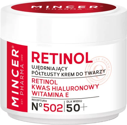 Krem fytyre për femra Mincer Pharma Retinol 50+ Firming Semi-Glossy No.502, 50ml