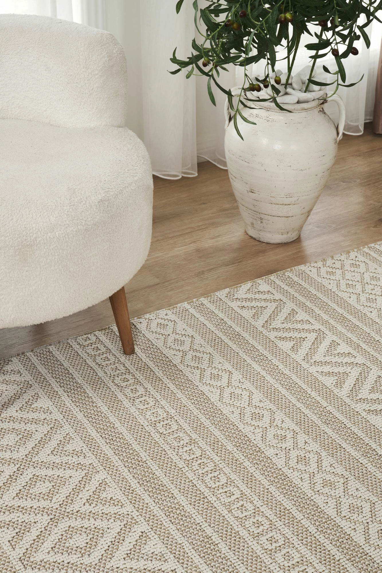 Qilim 160x230, Conceptum Hypnose, Beverly 2213, bardhë-verdhë