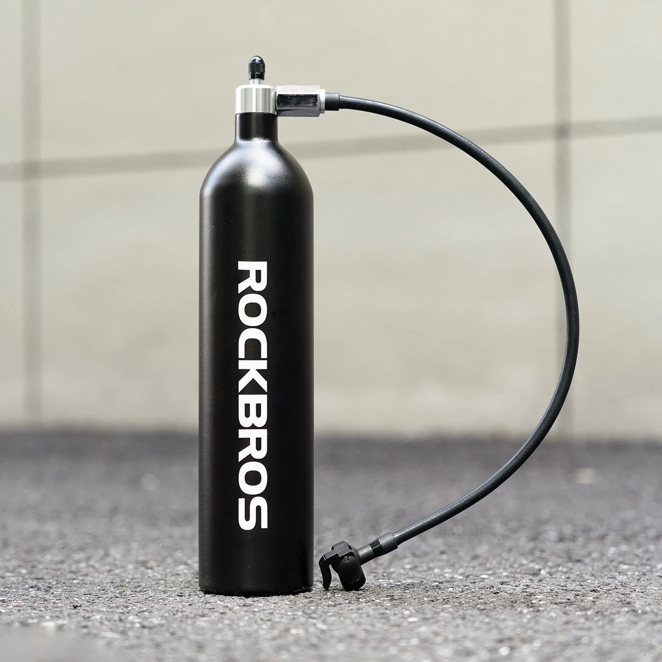 Tank presioni për goma tubeless Rockbros 42310010001, 1.2L, 200 PSI, e zezë