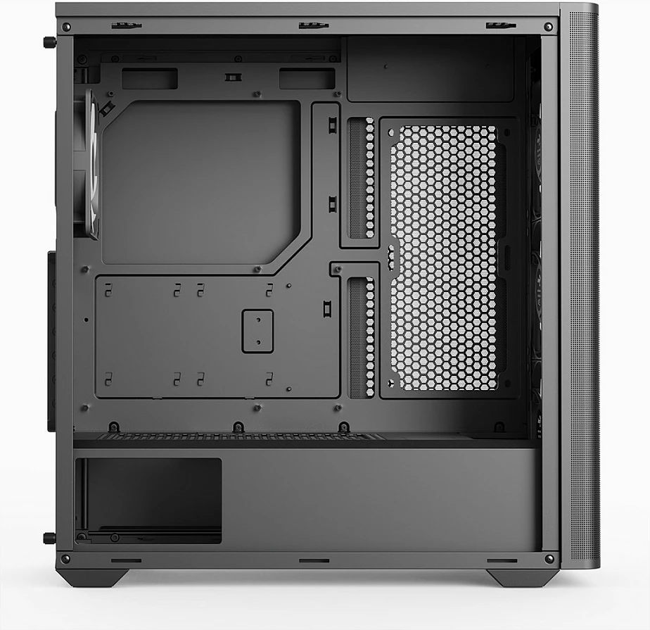 Kasë Aerocool D501A V2 Midi Tower, ATX/mATX, e zezë me dru