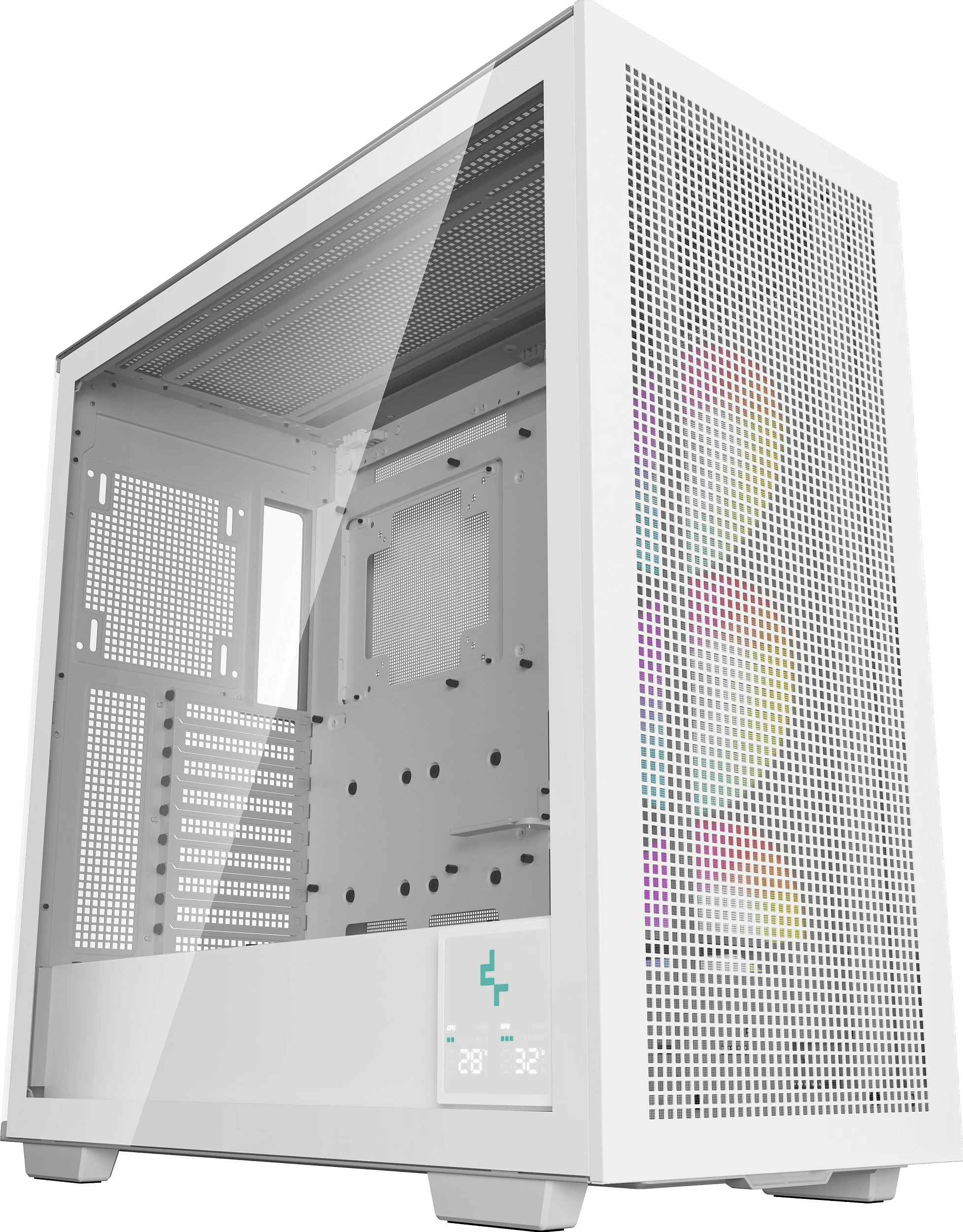 Kasë Deepcool MORPHEUS, Tower, Tempered Glass, RGB, e bardhë