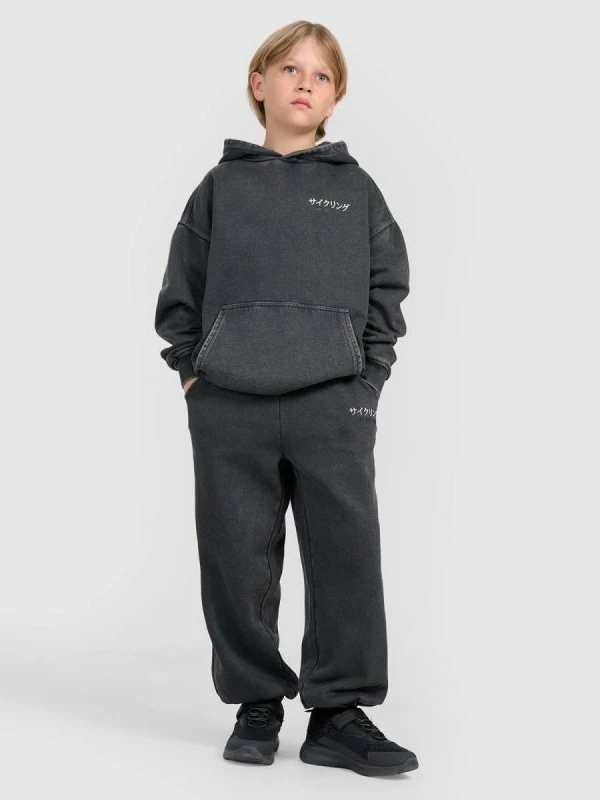 Pantallona sportive për djem 4F, të zeza