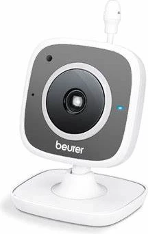 Monitor për bebe BEURER BY 88, Wi-Fi, CareCam, e bardhë/hirtë