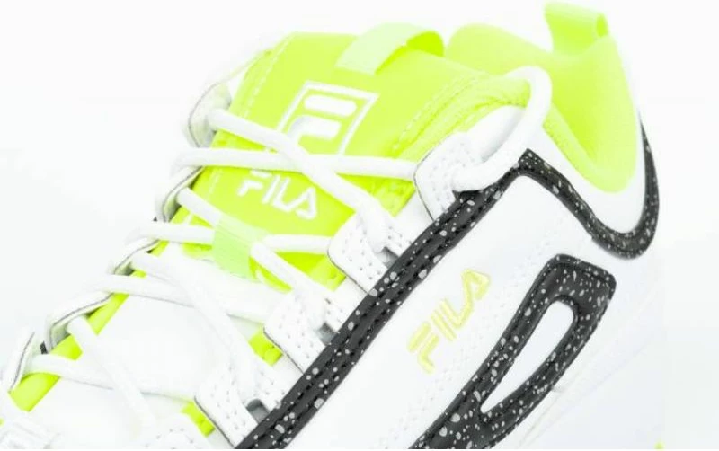 Atlete për fëmijë Fila Disruptor, të bardha me gjelbër