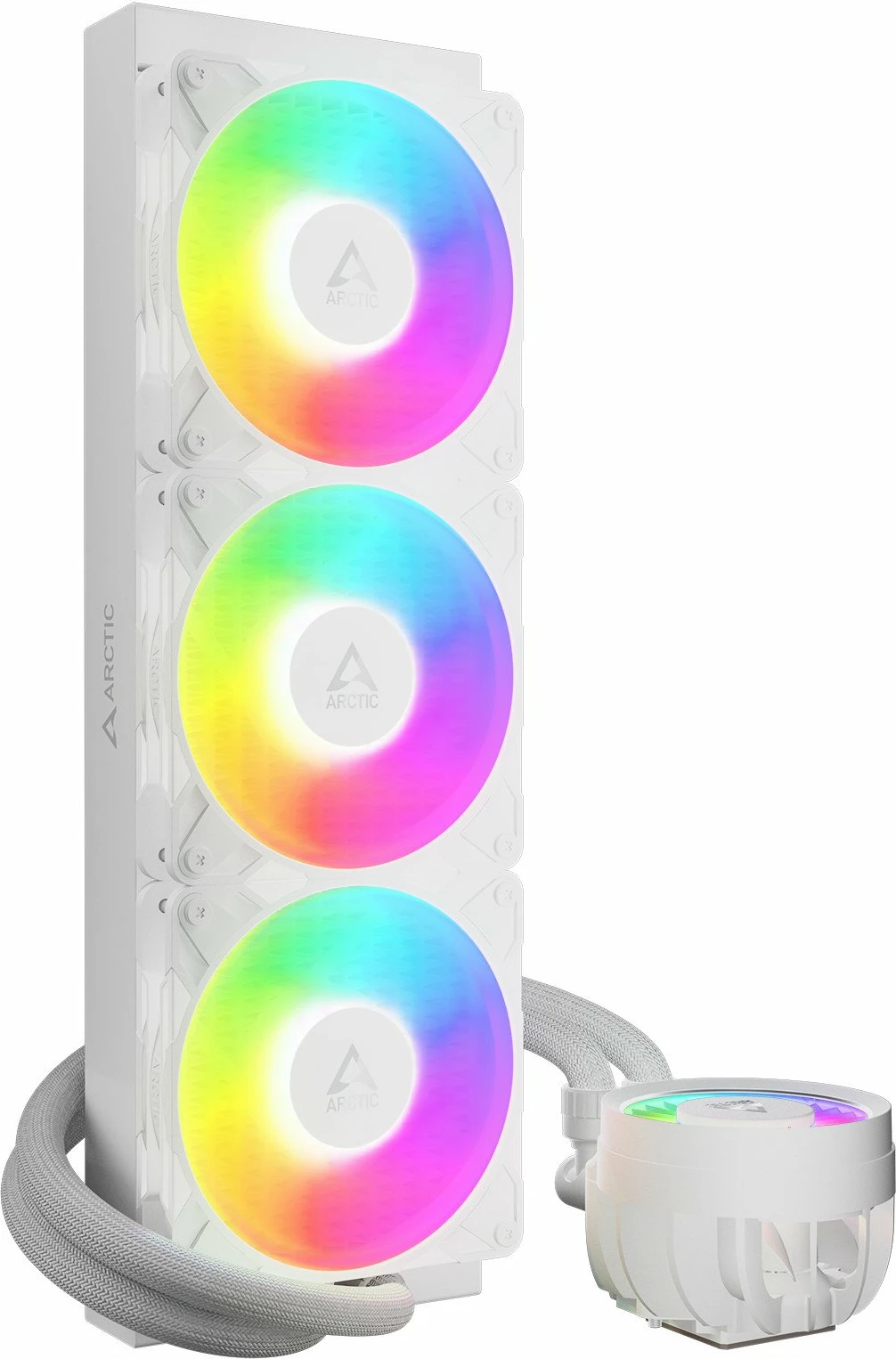 Sistem ftohjeje me ujë Arctic Liquid Freezer III Pro 360 A-RGB ACFRE00188A 360mm 3x120mm PWM, E bardhë