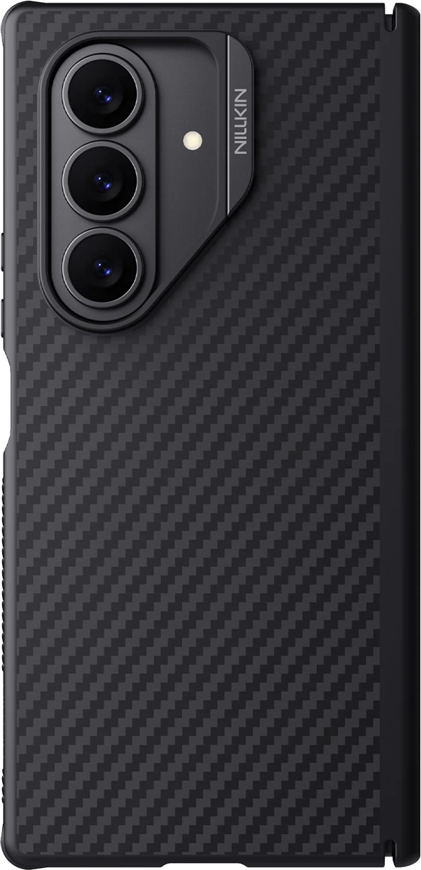 Mbështjellës Nillkin Synthetic Fiber Pro Magnetic për Samsung Galaxy Z Fold 7, kompatibil me MagSafe, TPU/PC, i zi