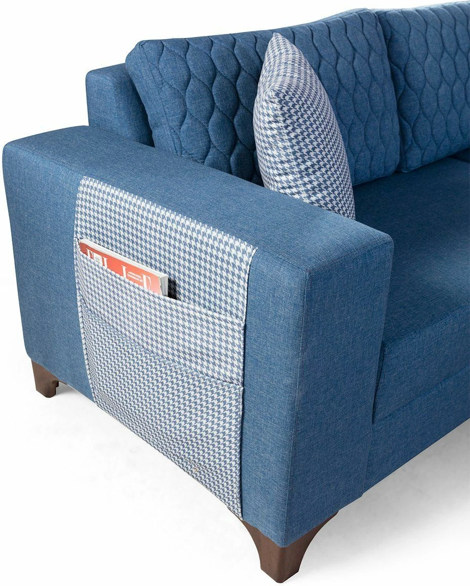 Kënd-sofë krevati Loft, ngjyrë kaltër, Atelier del Sofa