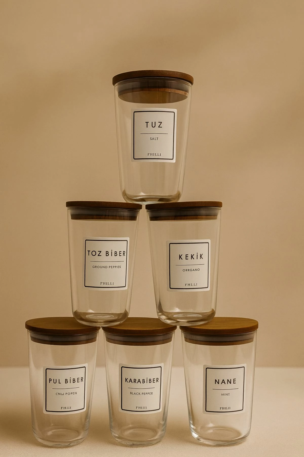 Set kavanozash për erëza (12 copë), Hermia Concept, F10000192