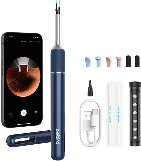 Otoskop digjital Bebird Note 5 me kamerë, blu