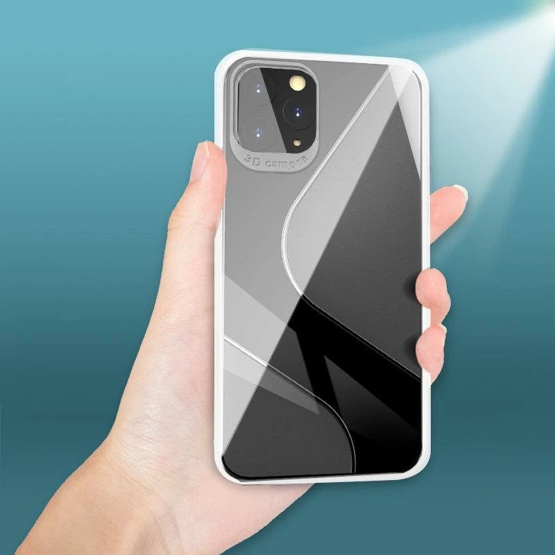 Mbështjellës Hurtel S-Case fleksibël për Huawei P40 Lite E, Transparent