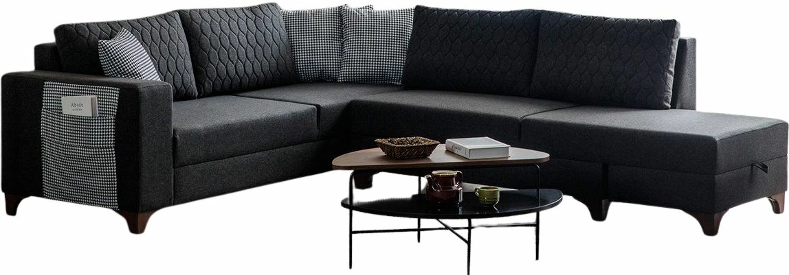 Kënd-sofë krevati Loft, anthracite, Atelier del Sofa