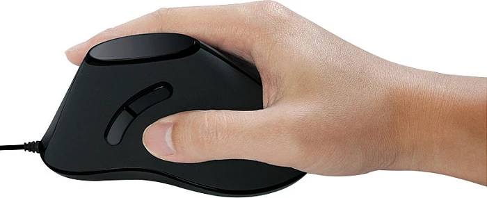 Maus vertikal ergonomik LogiLink, USB, 1000 DPI, 5 taste, i zi