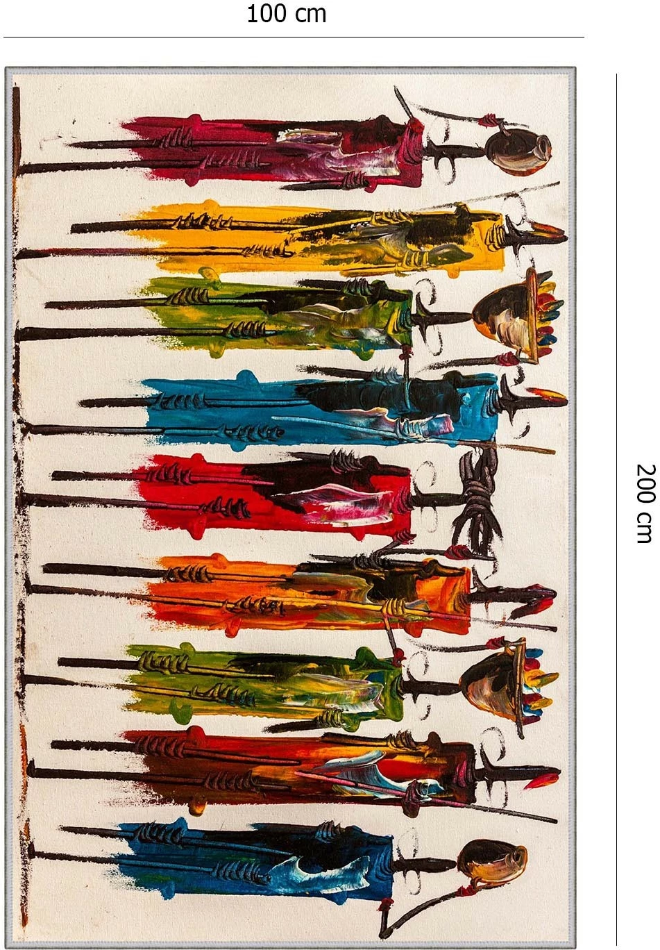 Qilim për korridor, shumëngjyrësh, Conceptum Hypnose, Hmnt47, 100x200cm