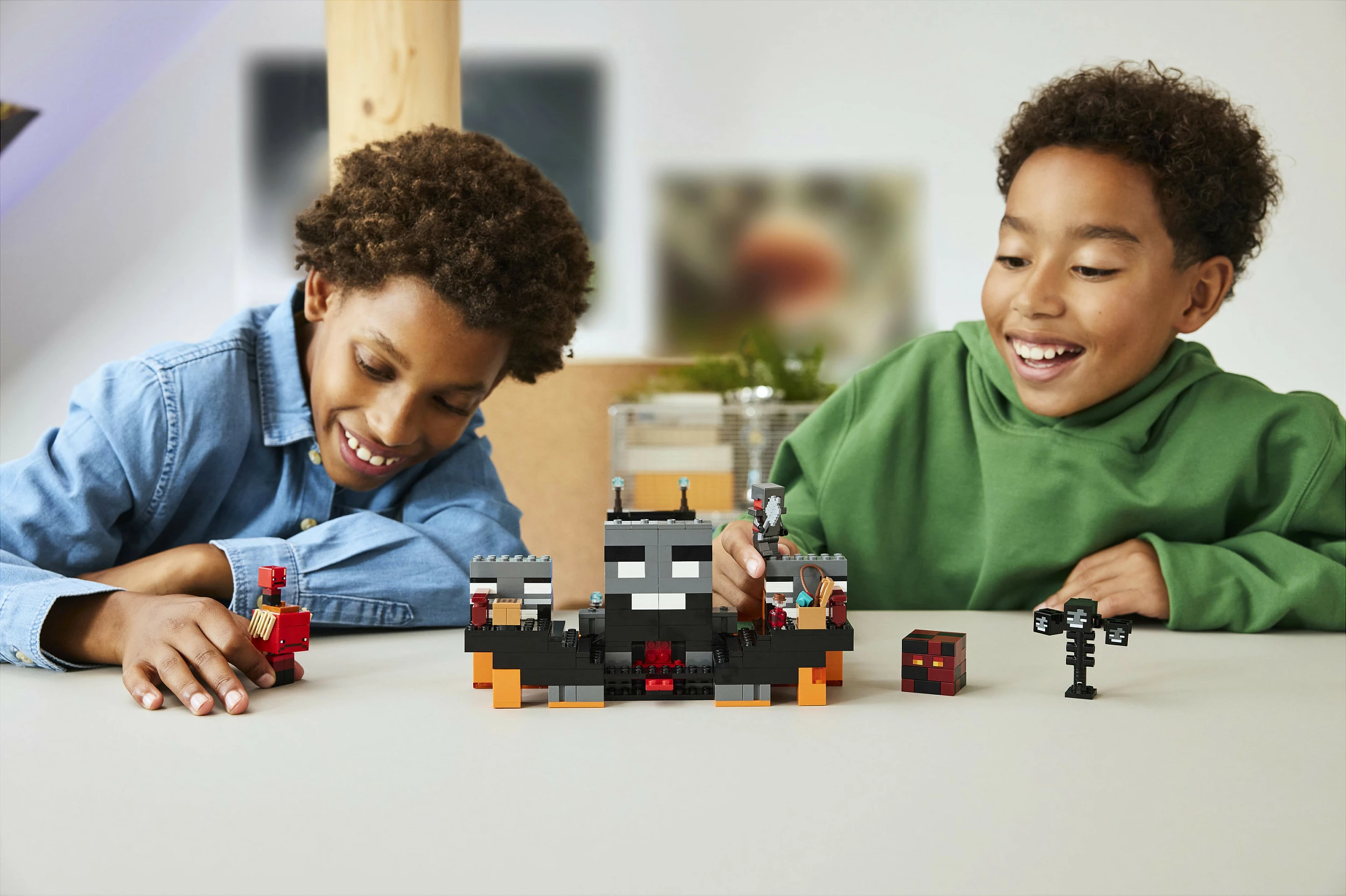 Set ndërtimi LEGO Minecraft Wither Battle 21590, 494 copë, 7 figura, shumëngjyrësh