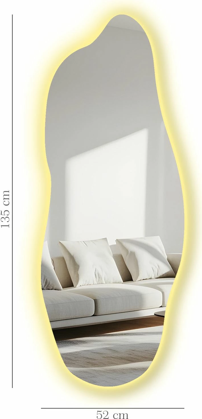 Pasqyrë me ndriçim LED, Skye Decor, 52135Ledayna-001