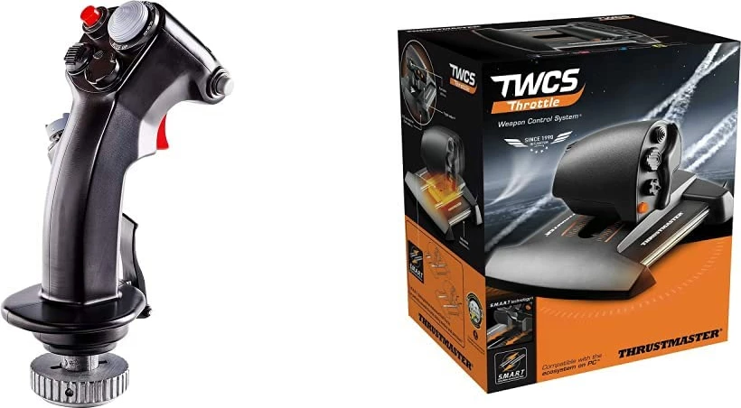 Dorezë joystick HOTAS Thrustmaster F-16C Viper Add-On Grip, 19 butona, metal, e zezë