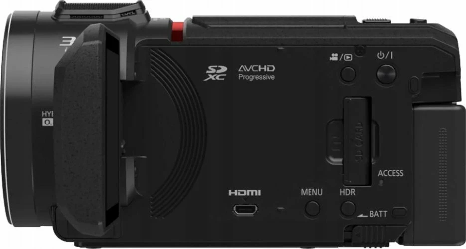 Kamerë video 4K Panasonic HC-VX3E-K, 24x zoom optik, 25mm wide, LCD 3.0" touch, 5-akshe OIS, microSD, USB-C/HDMI, e zezë