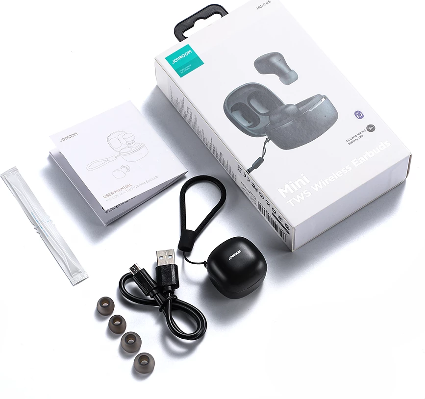 Kufje wireless TWS Joyroom MG-C05, Bluetooth 5.2, IP54, të zeza