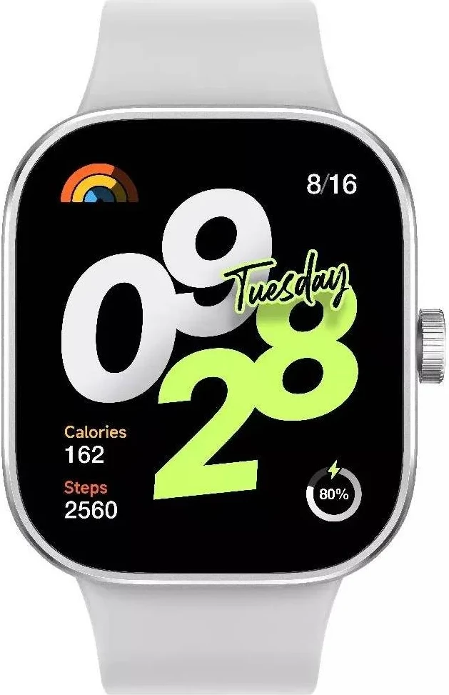 Smartwatch, Xiaomi, Redmi Watch 4, ekran 1.97" AMOLED 60Hz, GPS, Bluetooth 5.3, bateri 470 mAh, 5 ATM, gri argjendtë