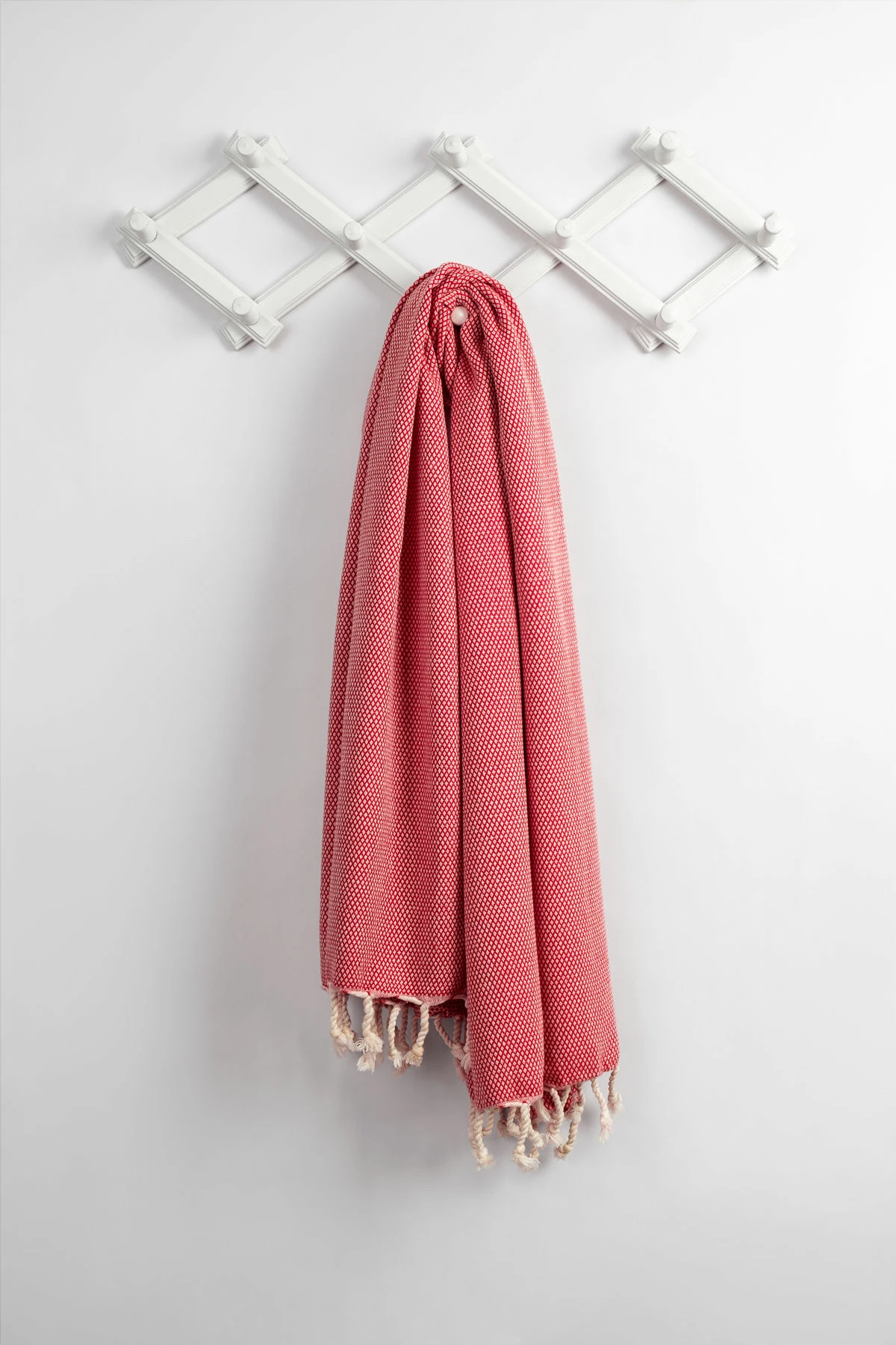 Peshqir plazhi Fouta, ngjyrë e kuqe, Mijolnir, Likya, 95x190cm