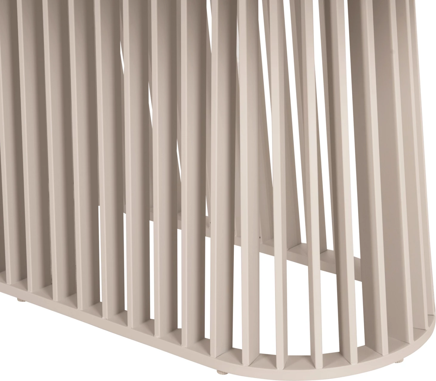 Tavolinë ngrënie për jashtë, seri Eternity, kornizë alumini, ngjyrë fildishi