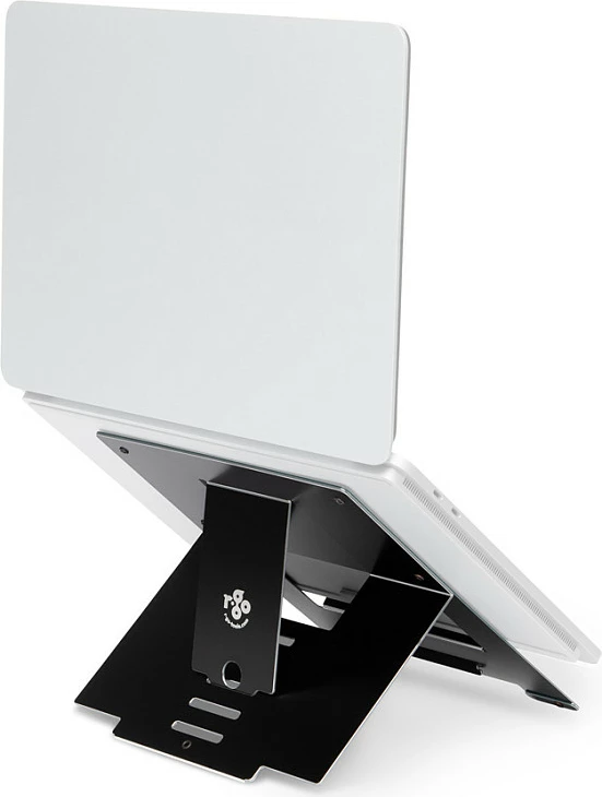 Mbajtëse laptopi R-GO Riser Flexibel, e rregullueshme 10-22", alumin, 5 kg, e zezë