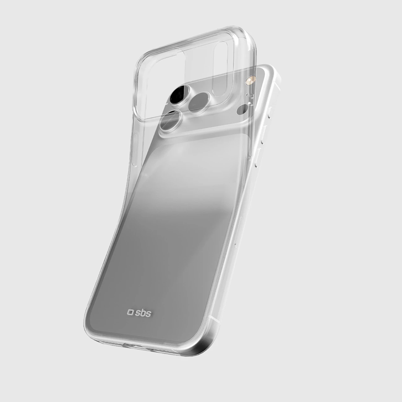 Mbështjellës telefoni SBS Skinny Cover për iPhone 17 Pro, TPU, transparent