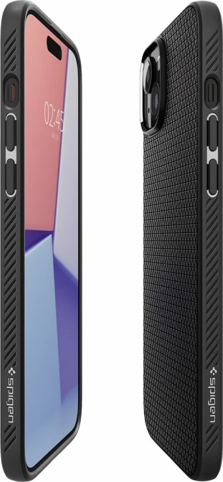 Mbështjellës Spigen Liquid Air për iPhone 15 Plus, Matte Black