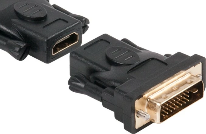 Adapter DVI në HDMI Club3D, DVI-D Dual Link, rezolucion deri 1920x1200, i zi