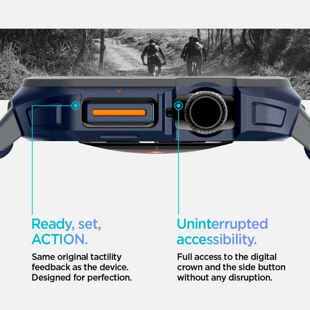 Rrip Spigen Lite Fit Pro për Apple Watch 10, 46mm, Kaltër