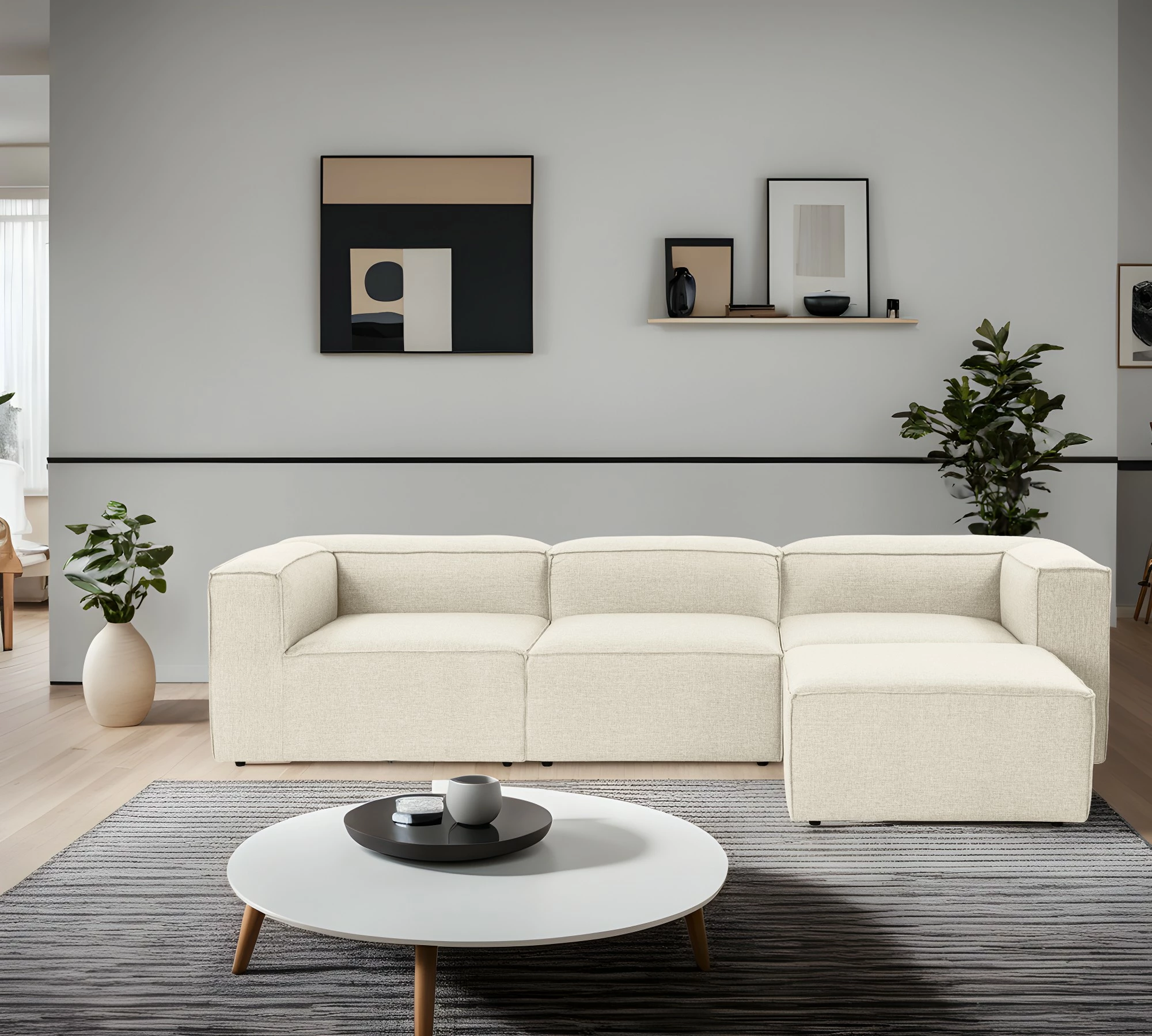 Këndare Atelier del Sofa, Fora, ngjyrë ecru